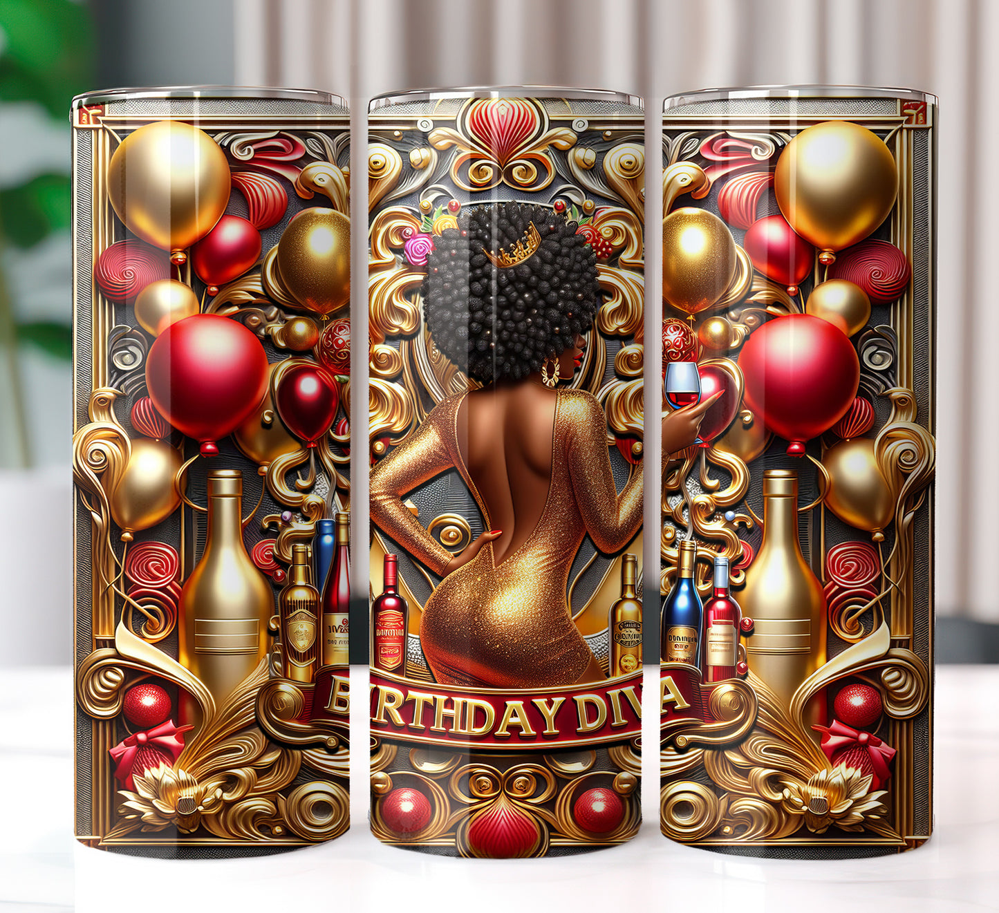 Birthday Queen Shirt and Tumbler Wrap Bundle