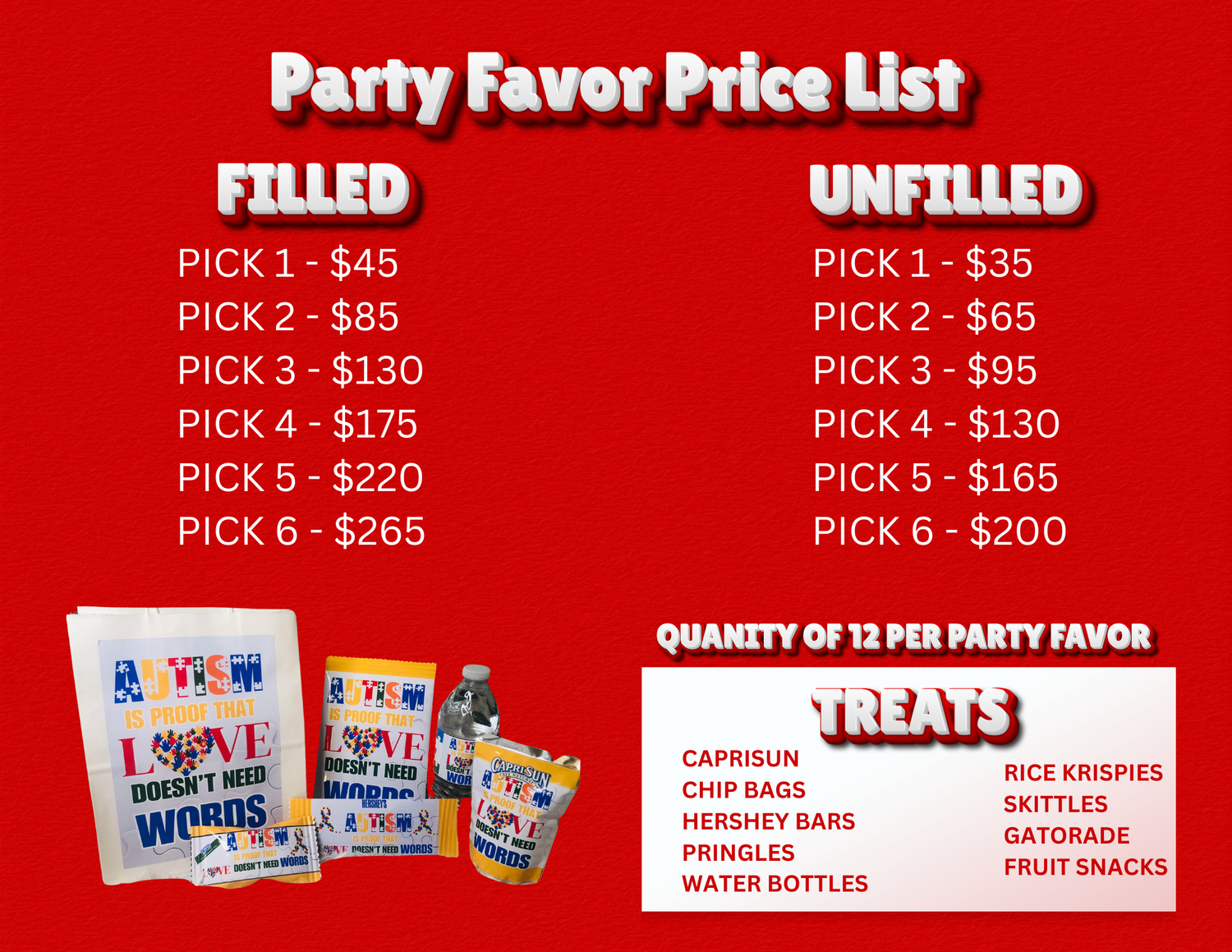 Custom Party Favors