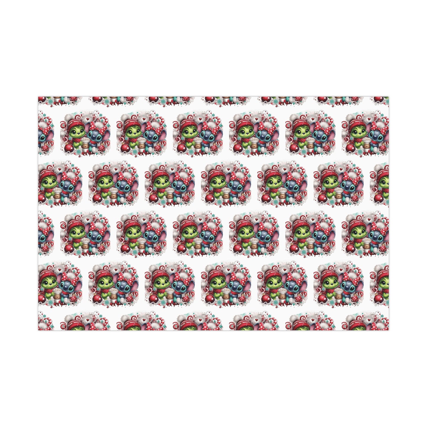 Grinch/Stitch Gift Wrap Paper