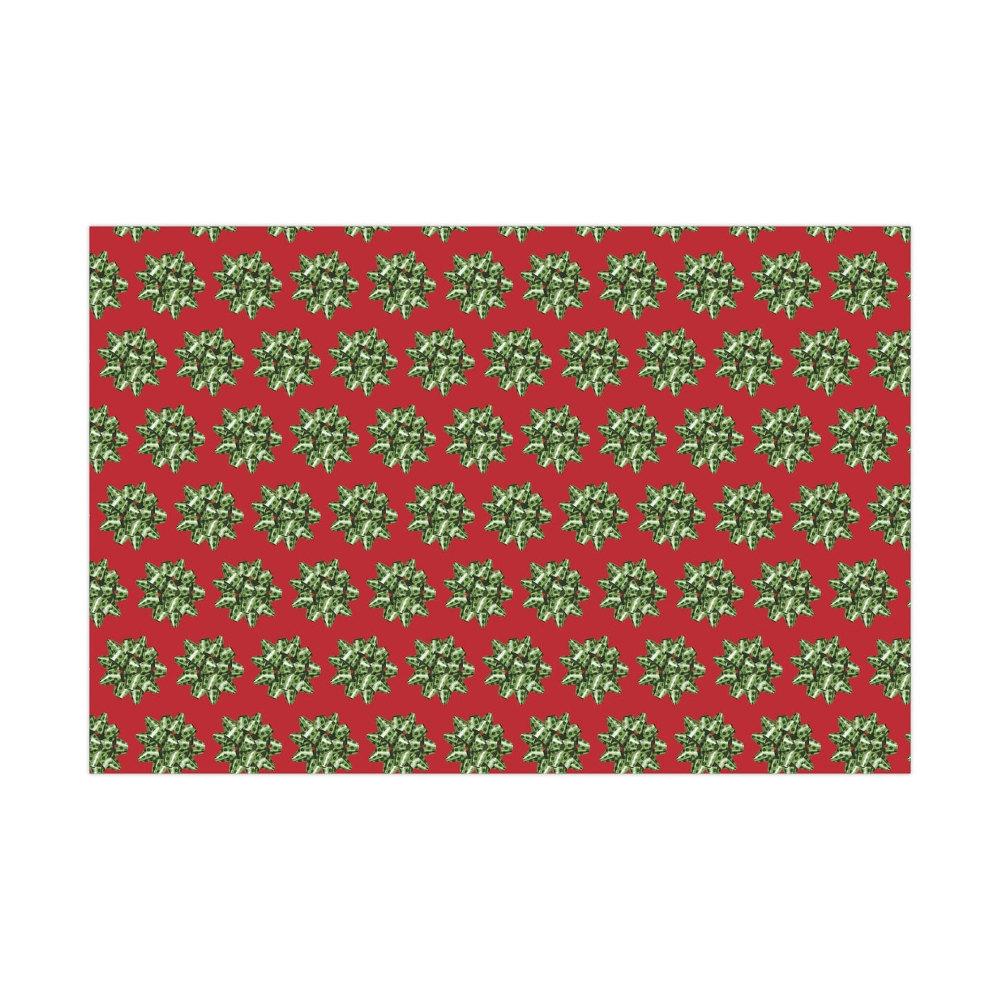 Green Bow #2 Gift Wrap Papers