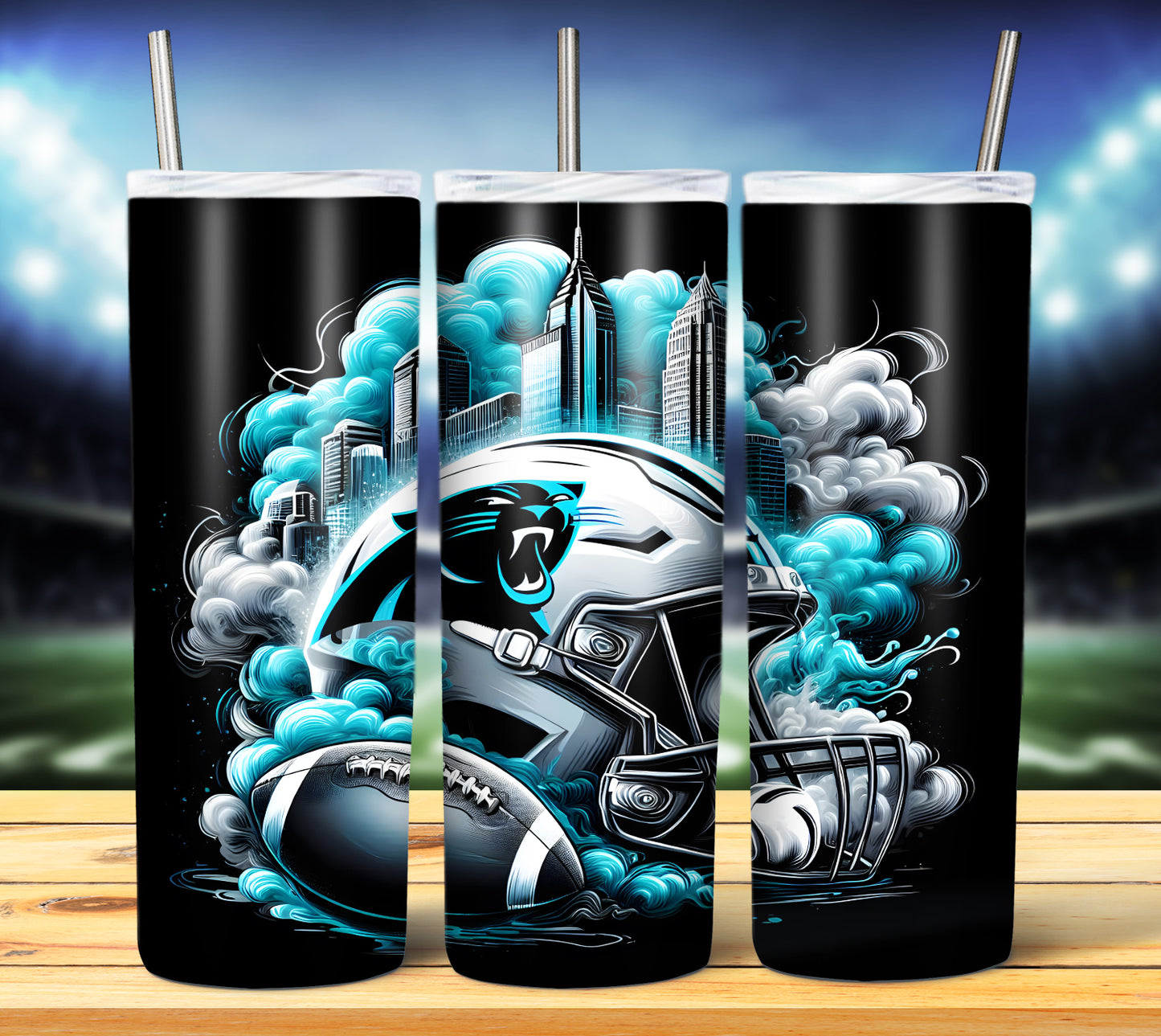 Football Smoke Tumbler Wrap/Shirt Design