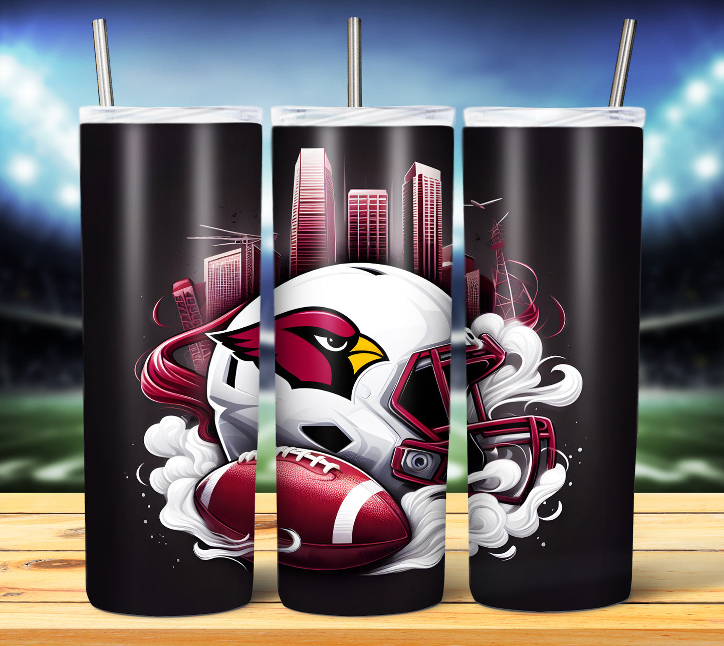 Football Smoke Tumbler Wrap/Shirt Design