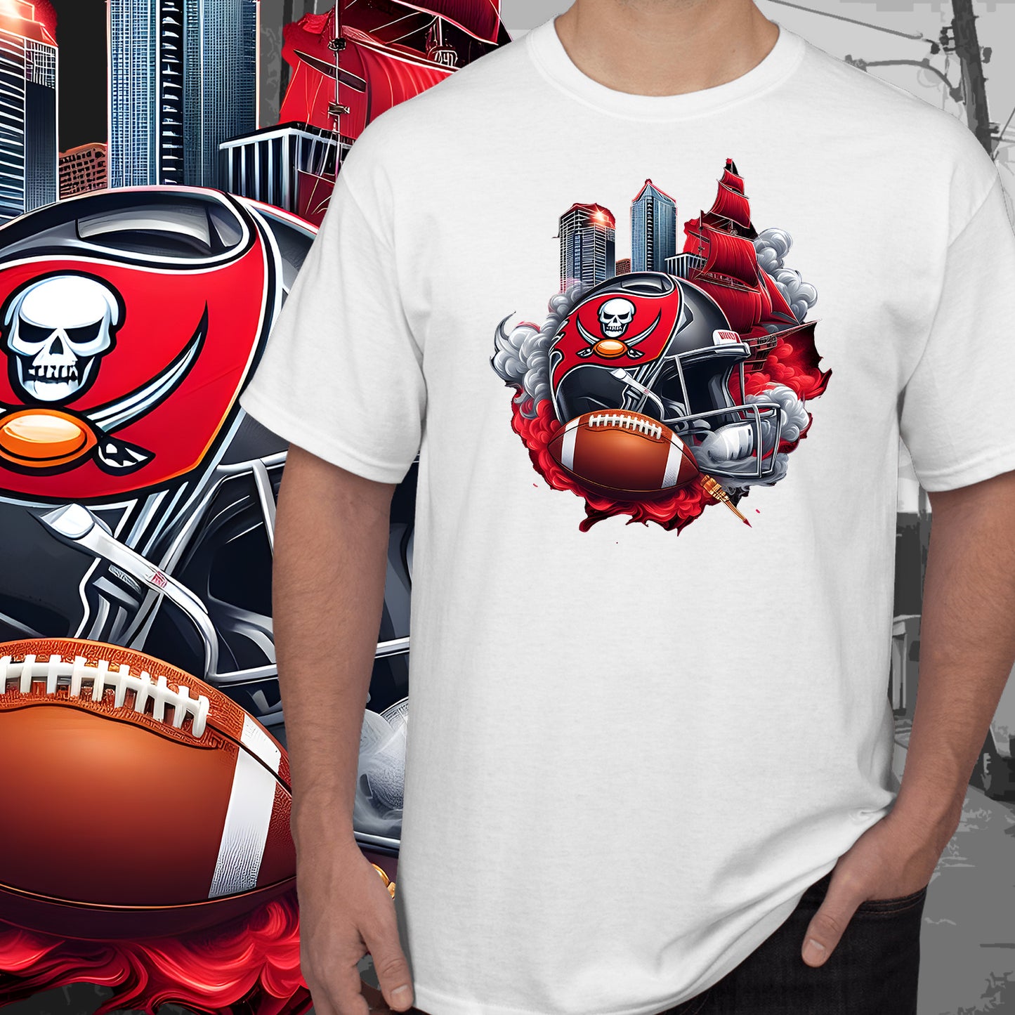 Football Smoke Tumbler Wrap/Shirt Design