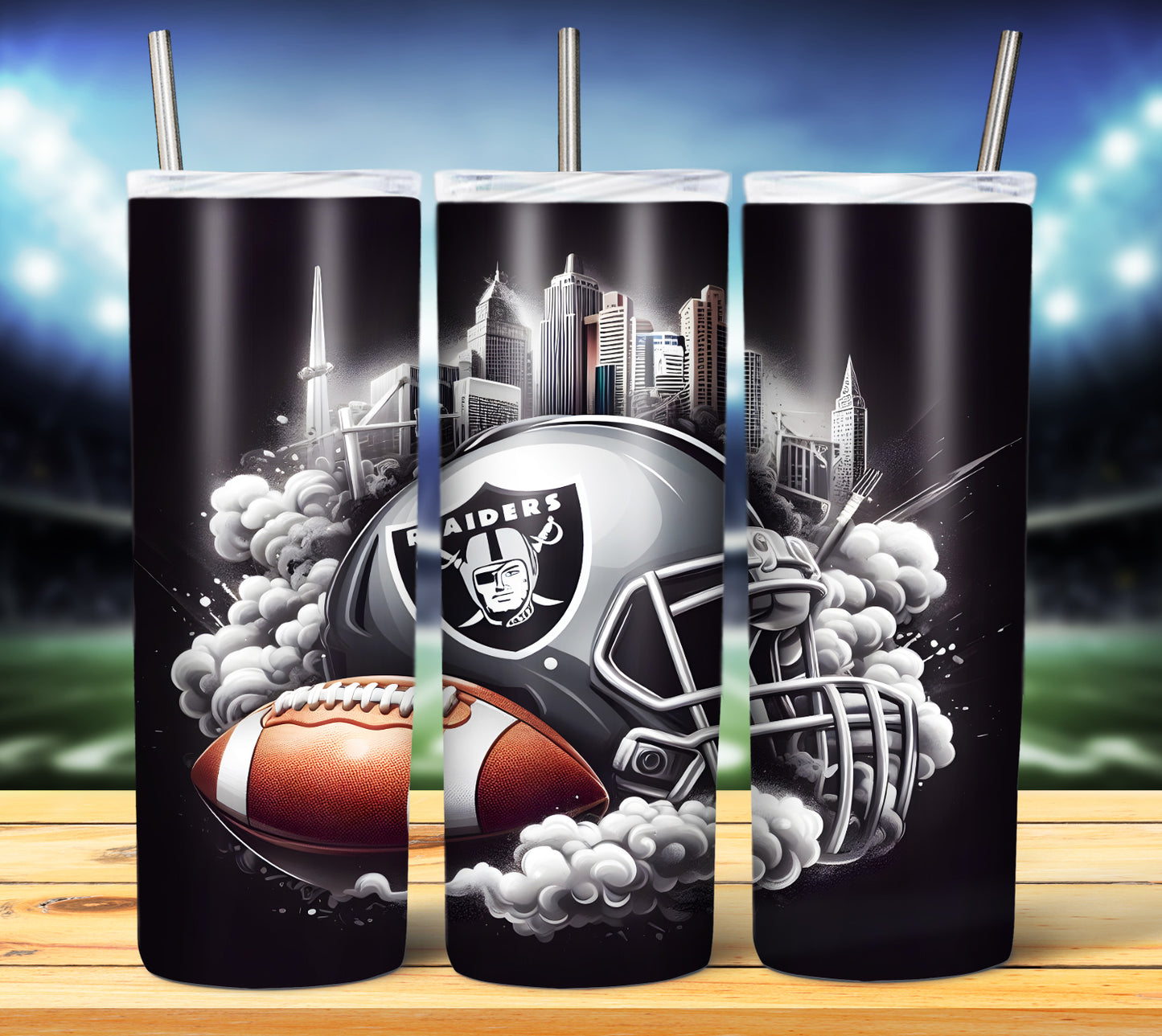 Football Smoke Tumbler Wrap/Shirt Design