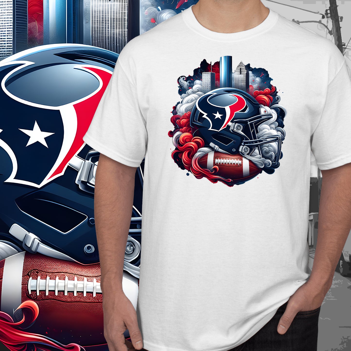 Football Smoke Tumbler Wrap/Shirt Design