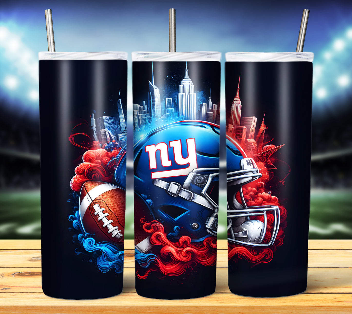 Football Smoke Tumbler Wrap/Shirt Design