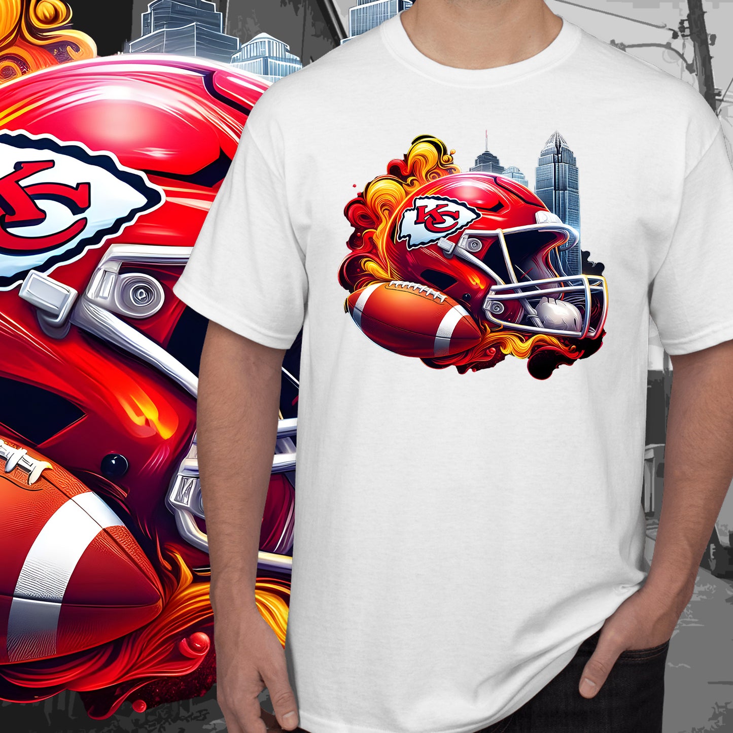 Football Smoke Tumbler Wrap/Shirt Design