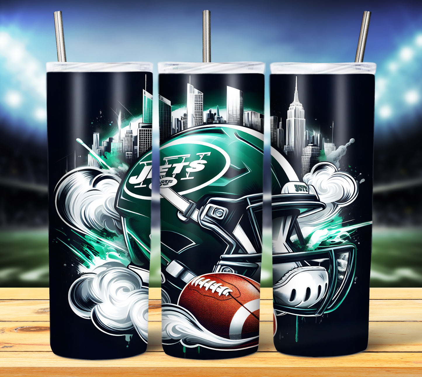 Football Smoke Tumbler Wrap/Shirt Design