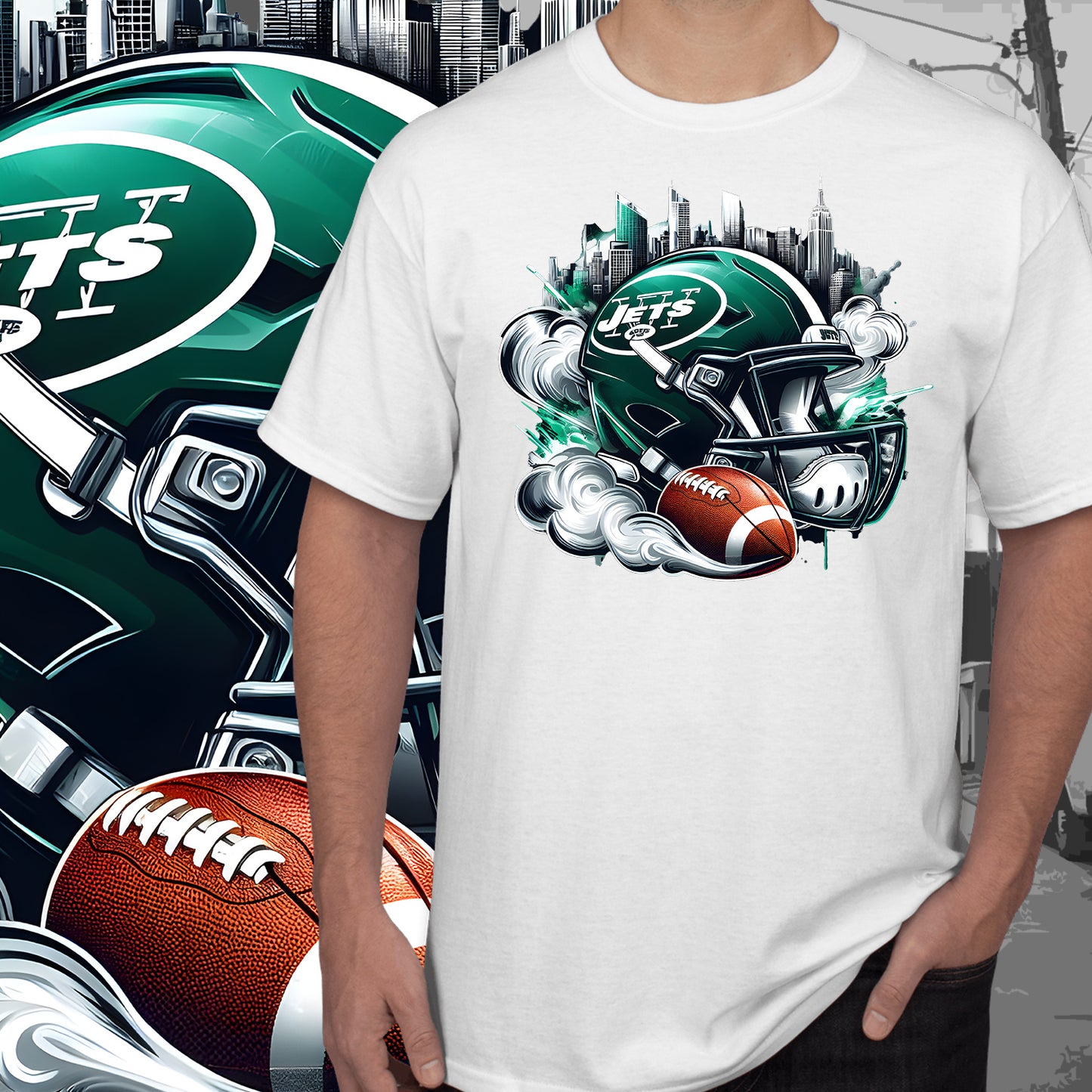 Football Smoke Tumbler Wrap/Shirt Design