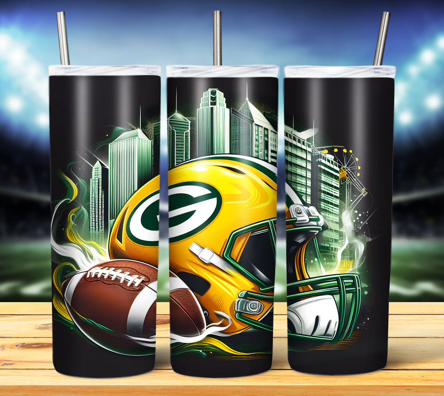 Football Smoke Tumbler Wrap/Shirt Design