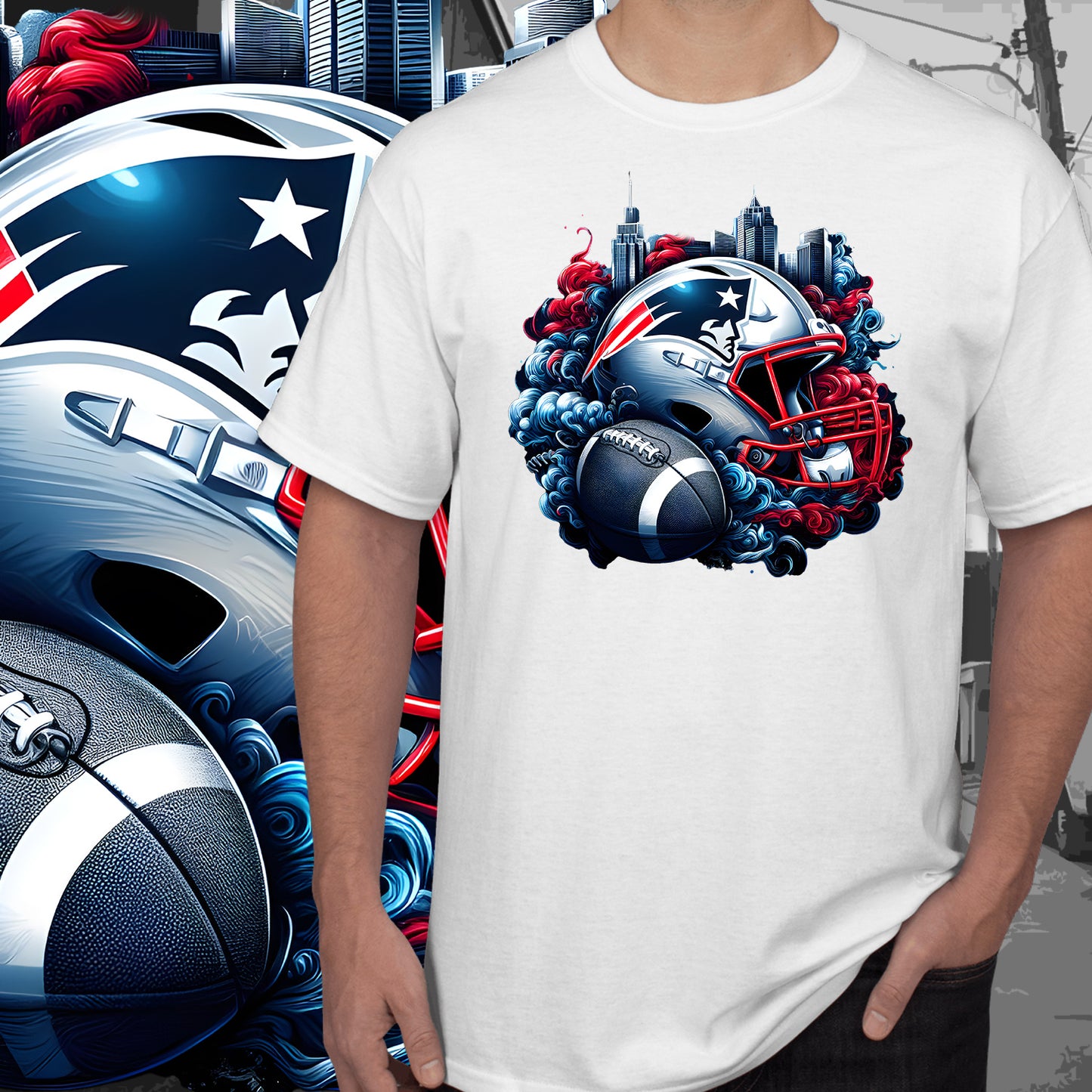 Football Smoke Tumbler Wrap/Shirt Design