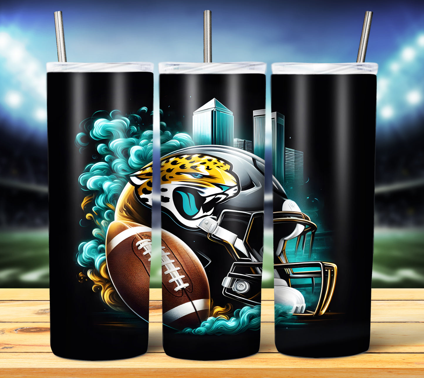 Football Smoke Tumbler Wrap/Shirt Design