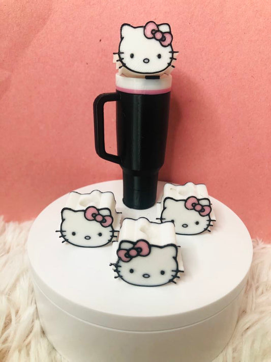 3D Printed Hello Kitty-Inspired Straw Topper