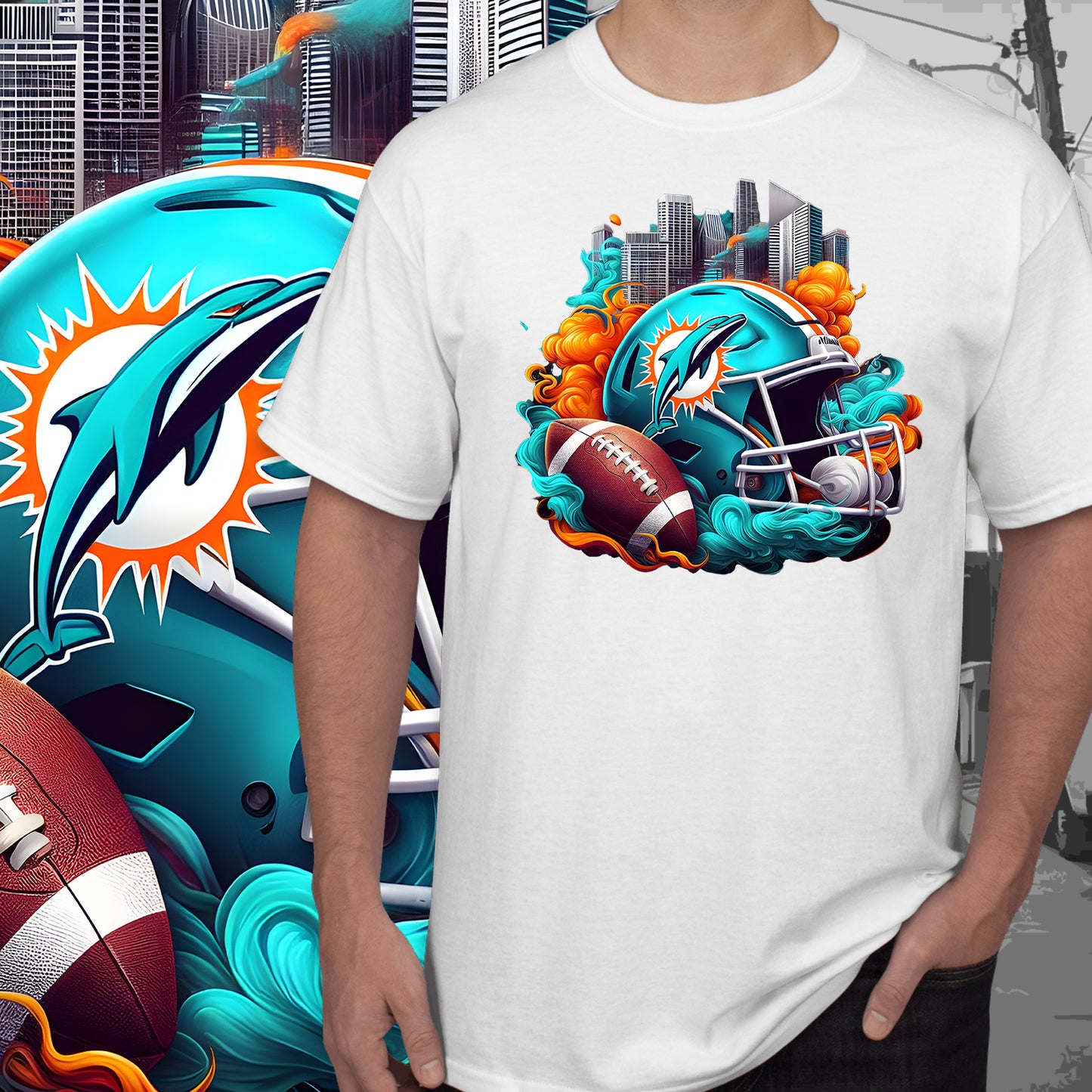 Football Smoke Tumbler Wrap/Shirt Design