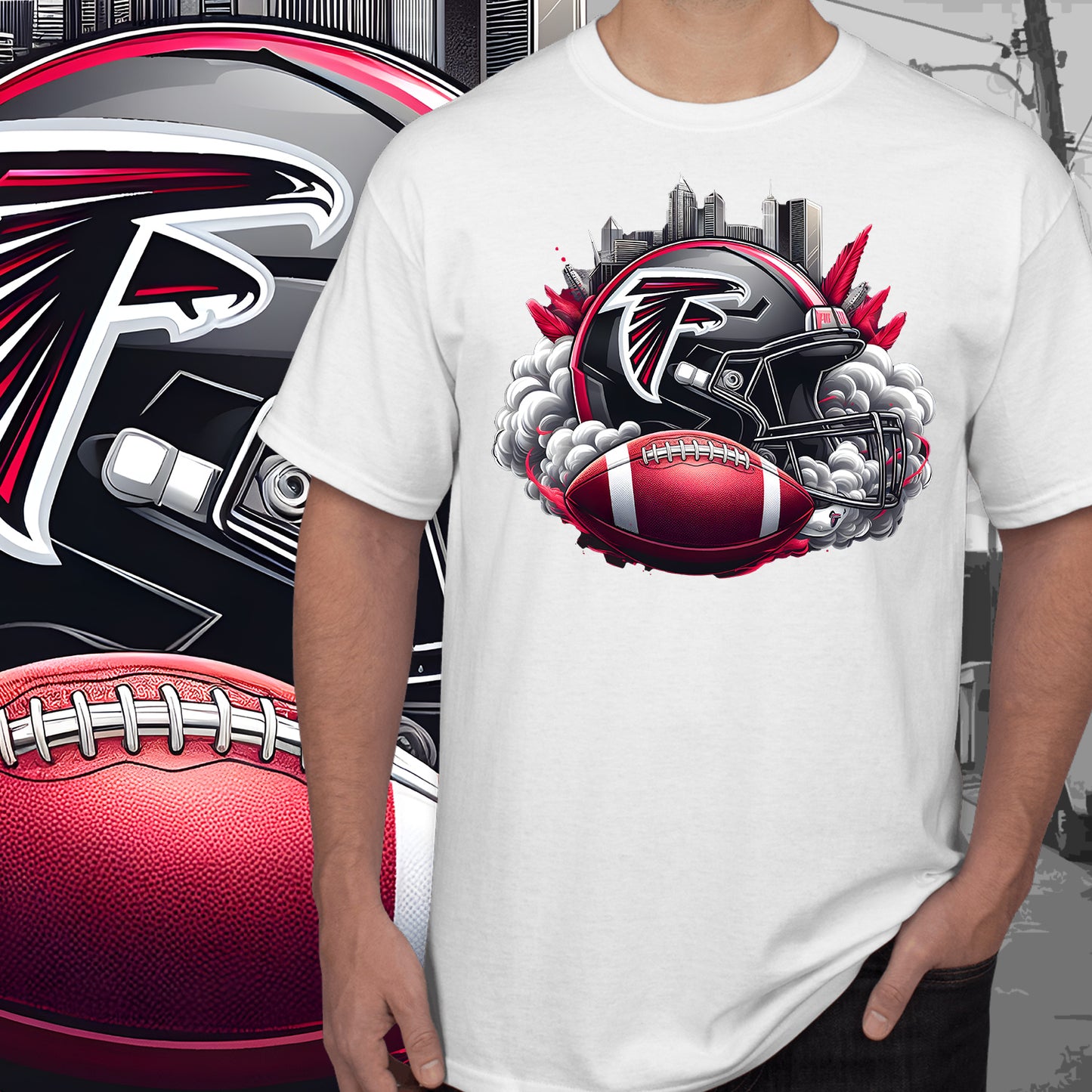 Football Smoke Tumbler Wrap/Shirt Design