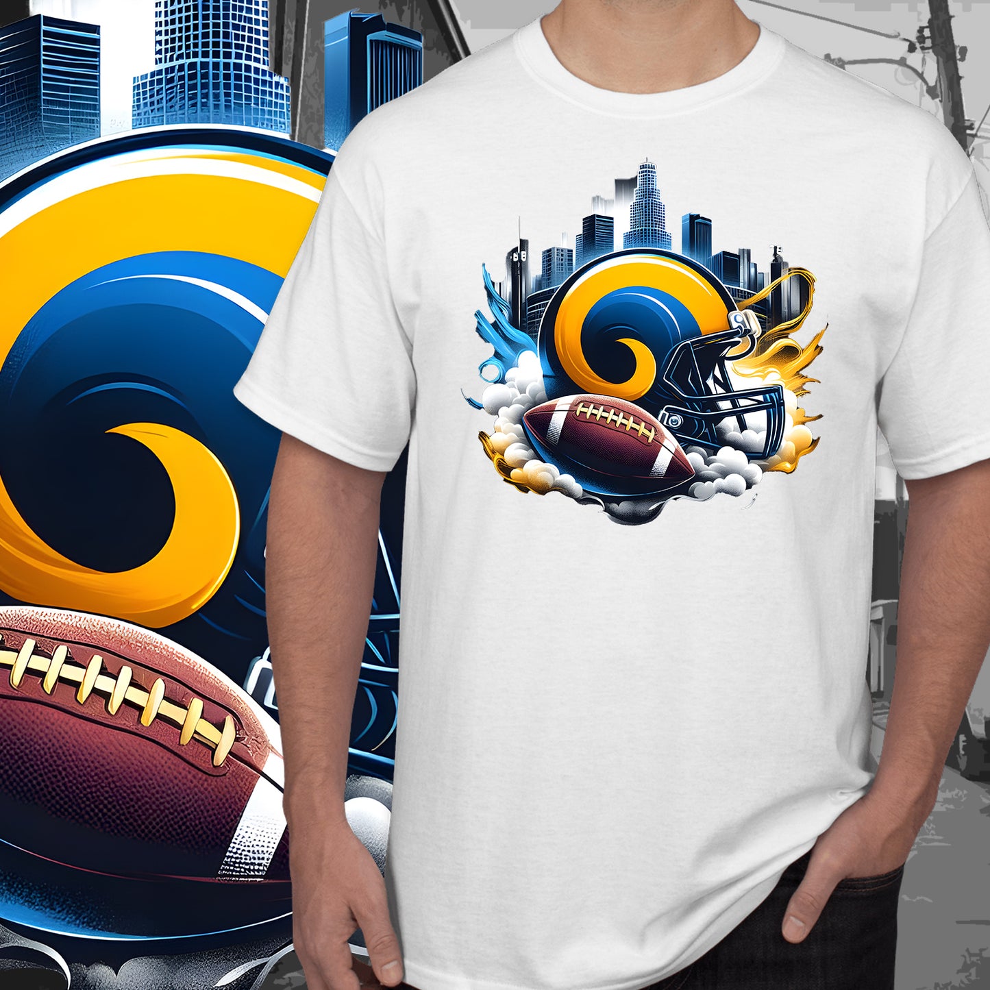 Football Smoke Tumbler Wrap/Shirt Design