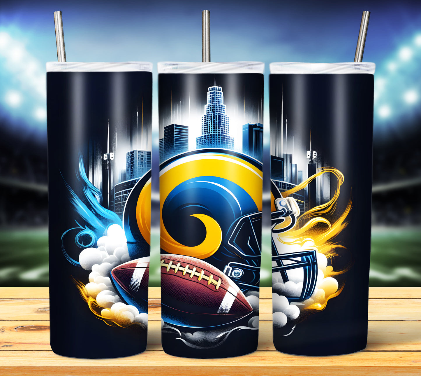 Football Smoke Tumbler Wrap/Shirt Design