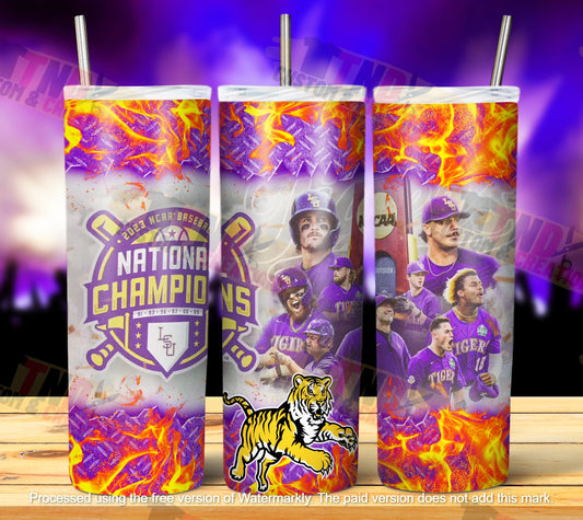 LSU NCAA Baseball Champions Tumblers