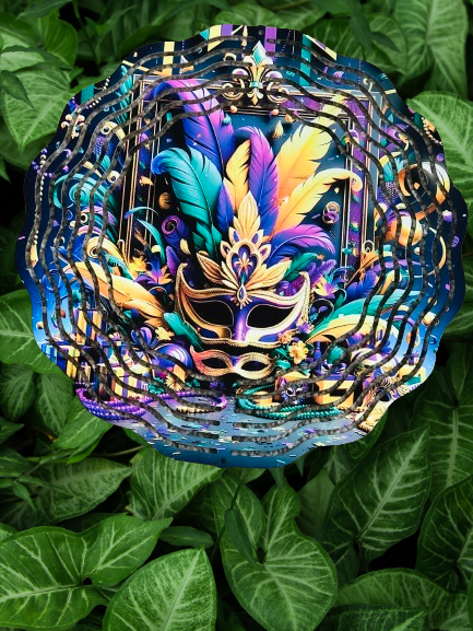 Mardi Gras Wind Spinner