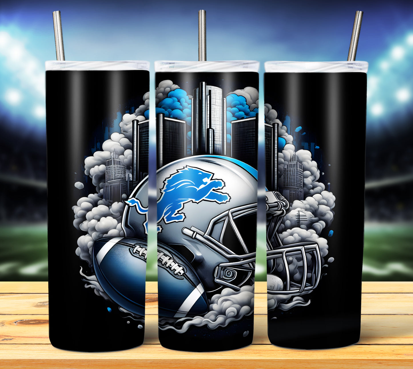 Football Smoke Tumbler Wrap/Shirt Design