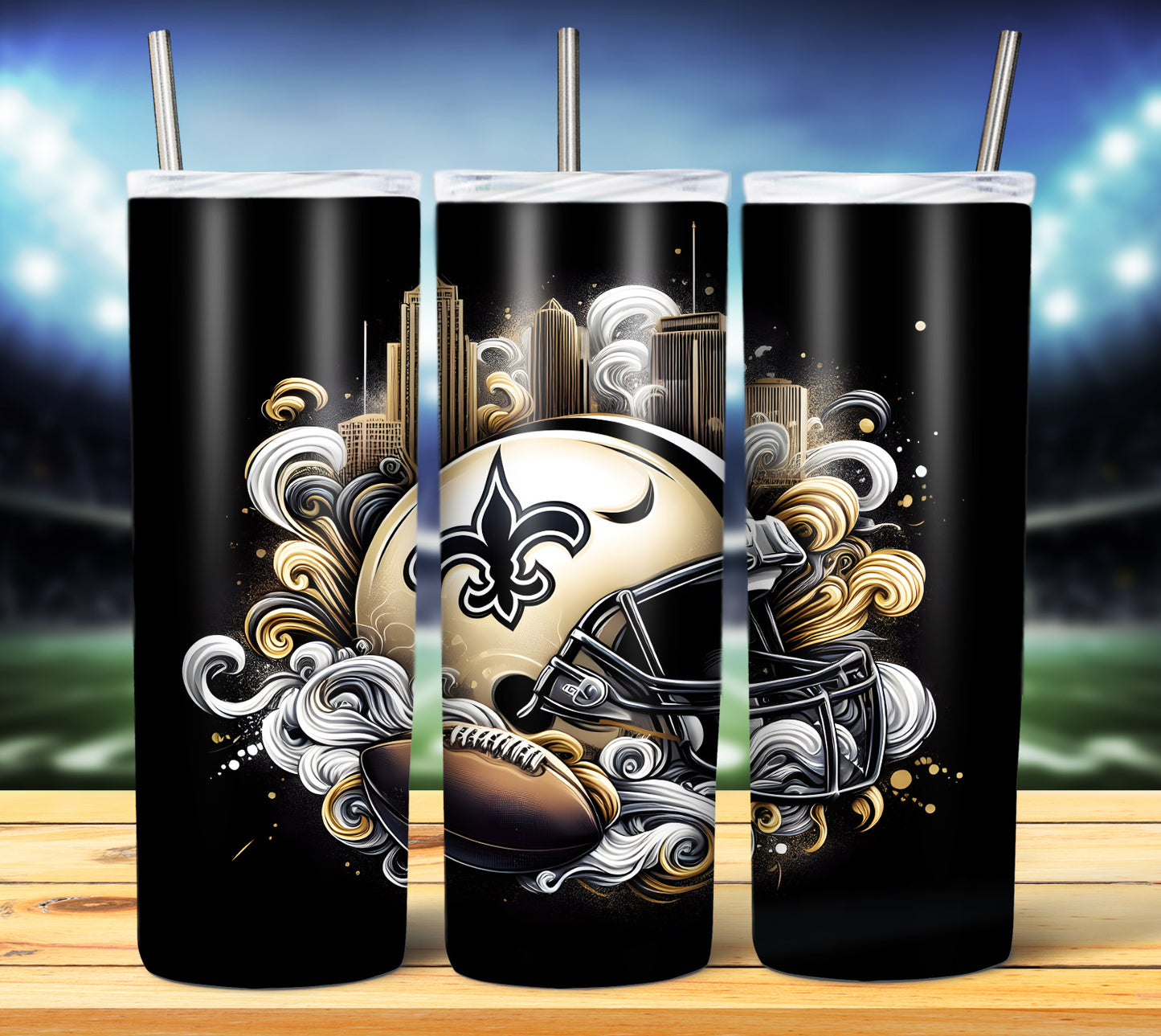 Football Smoke Tumbler Wrap/Shirt Design