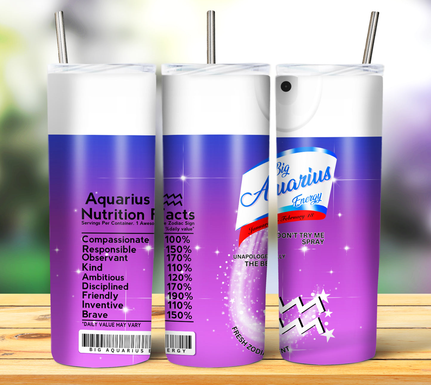 Zodiac Lysol Tumbler Wraps