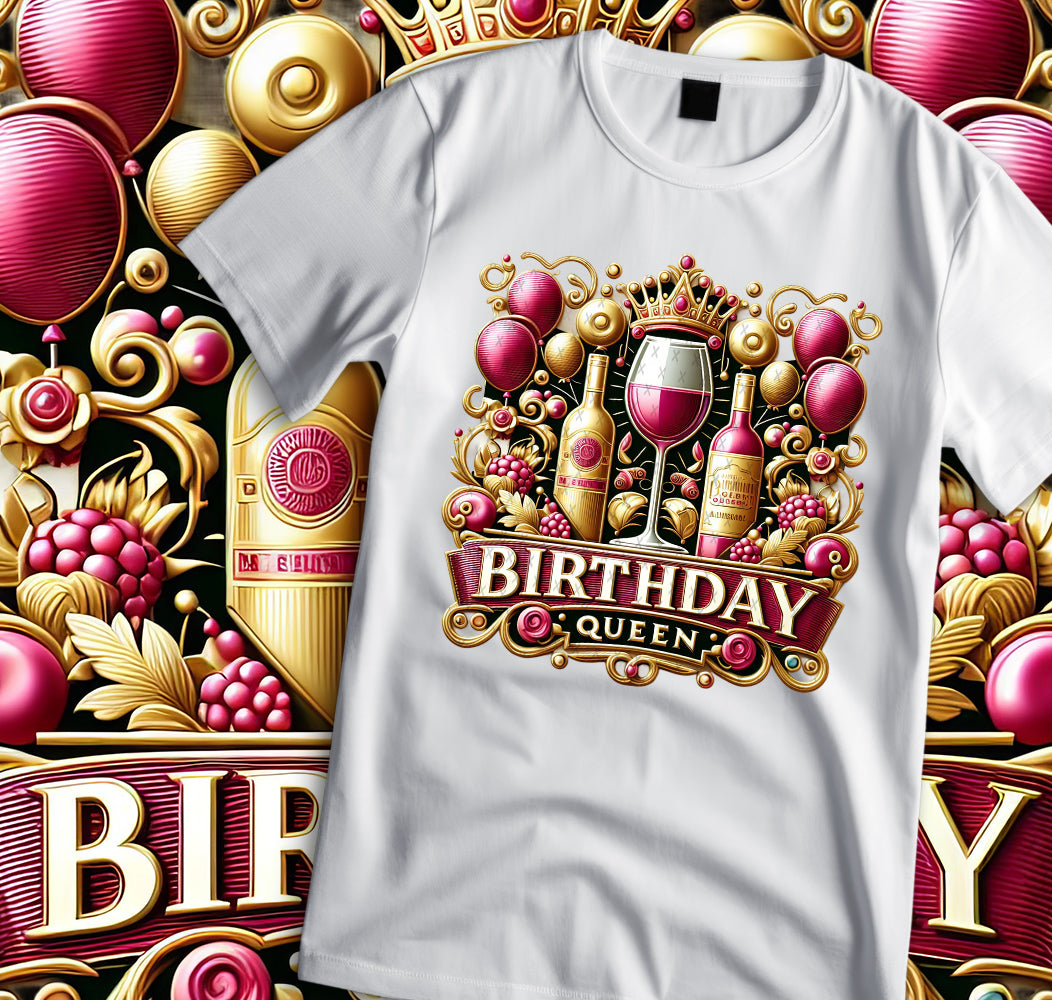 Birthday Queen Shirt and Tumbler Wrap Bundle