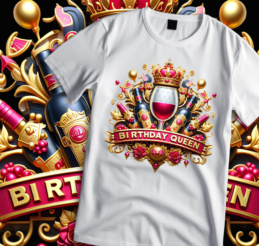 Birthday Queen Shirt and Tumbler Wrap Bundle