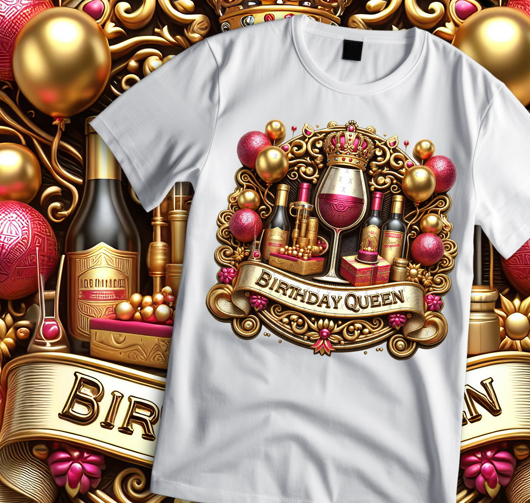 Birthday Queen Shirt and Tumbler Wrap Bundle