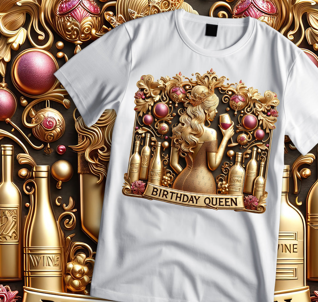 Birthday Queen Shirt and Tumbler Wrap Bundle