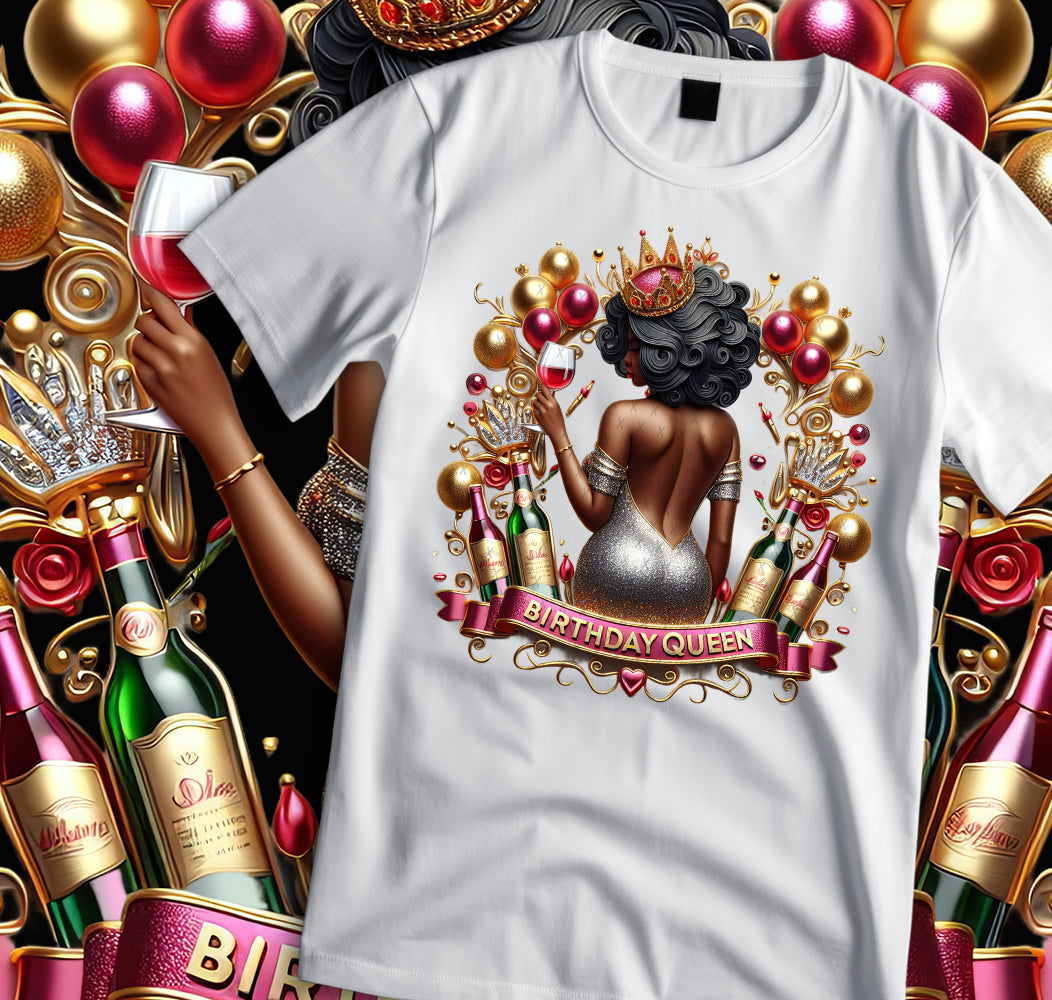 Birthday Queen Shirt and Tumbler Wrap Bundle