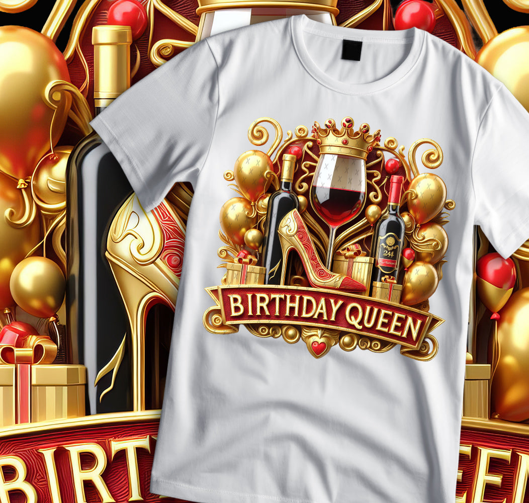 Birthday Queen Shirt and Tumbler Wrap Bundle