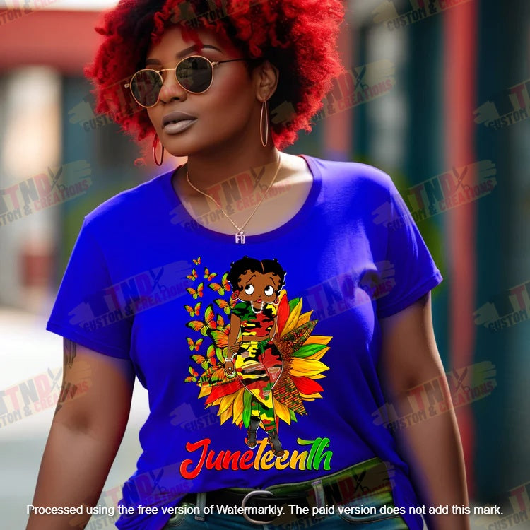 Juneteenth Sunflower T-Shirt