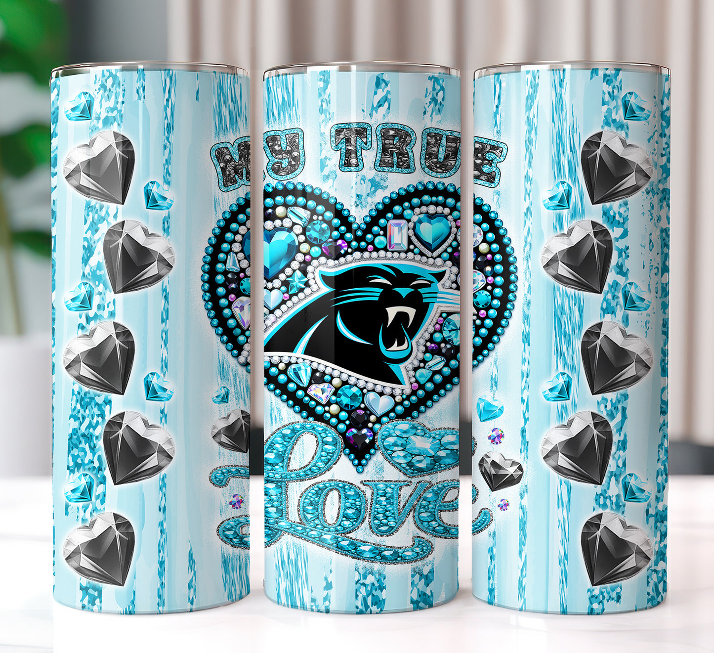 My True Love Football Tumbler 20oz PNG Wrap