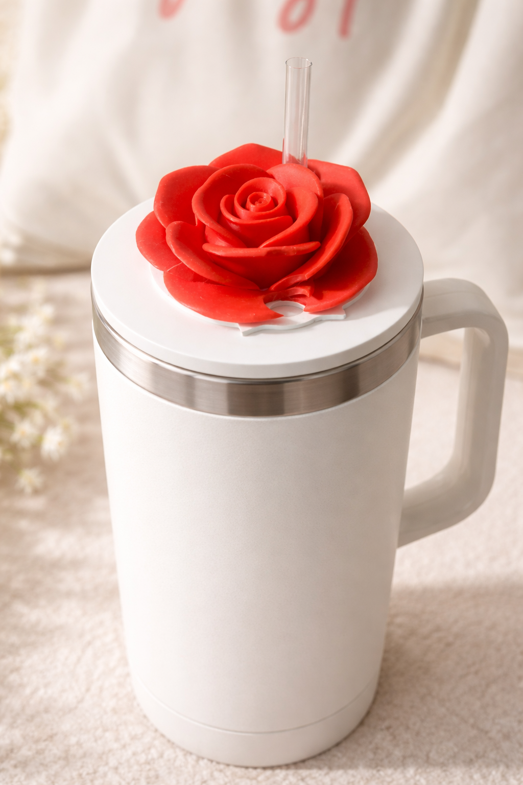 🌹 3D 40oz Rose Tumbler Topper 🌹