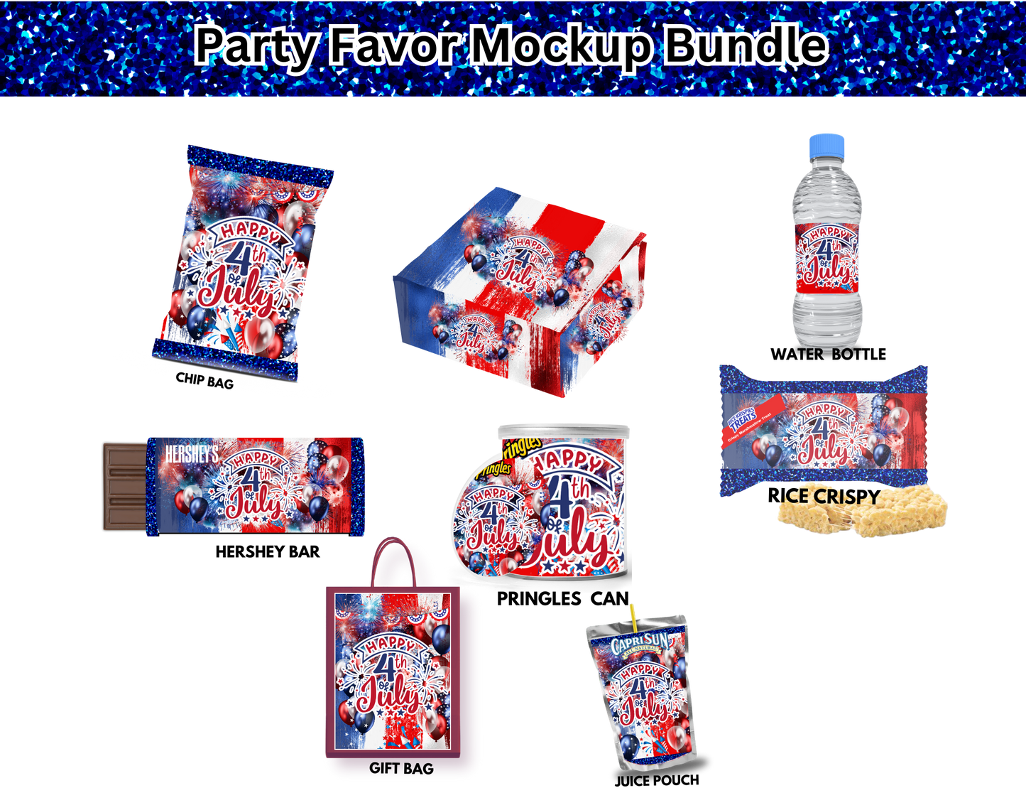 Custom 4th Of July Party Bundle Digital Download