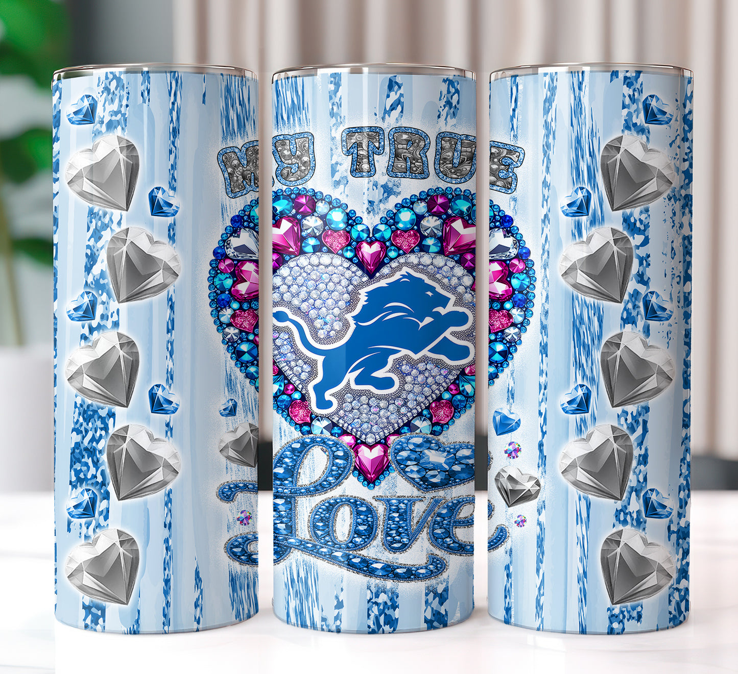 My True Love Football Tumbler 20oz PNG Wrap