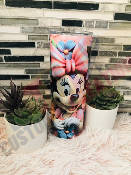 3D Minnie Mouse Tumbler