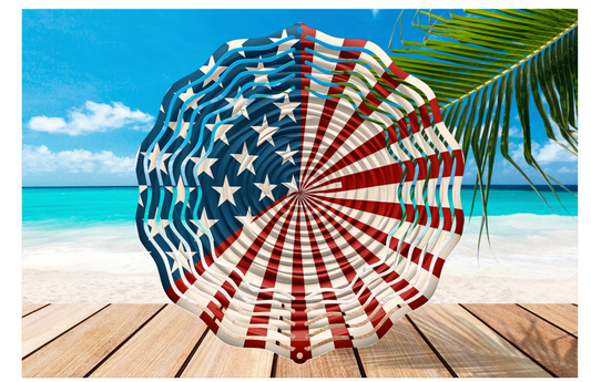 Patriotic Wind Spinner