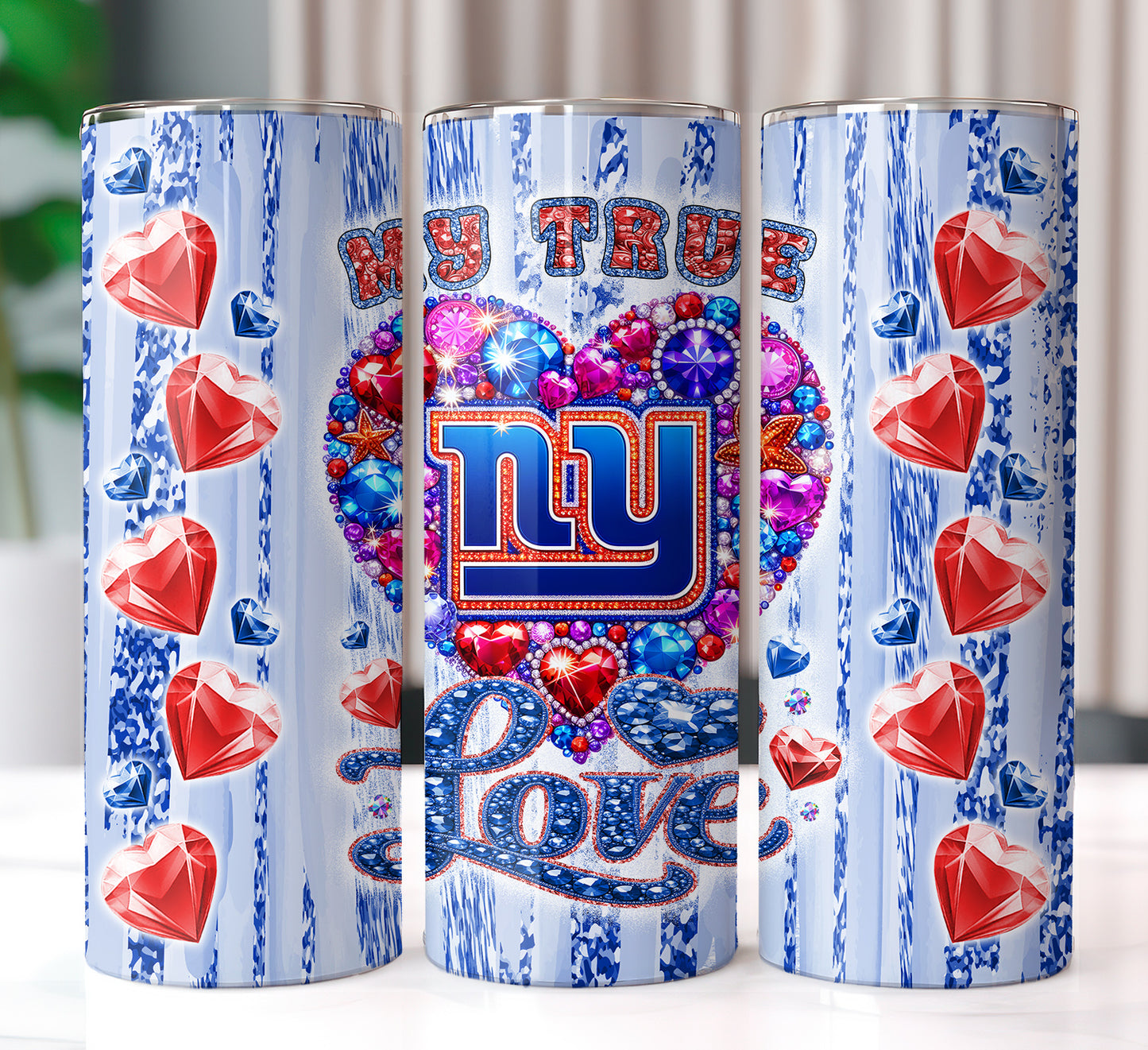 My True Love Football Tumbler 20oz PNG Wrap