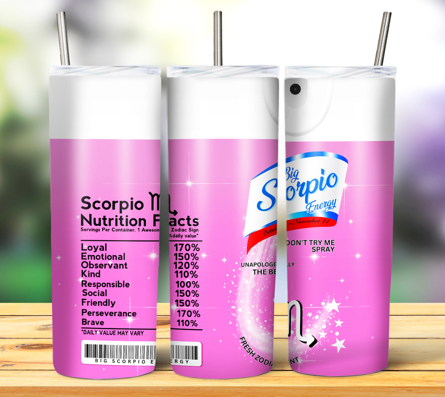 Zodiac Lysol Tumbler Wraps