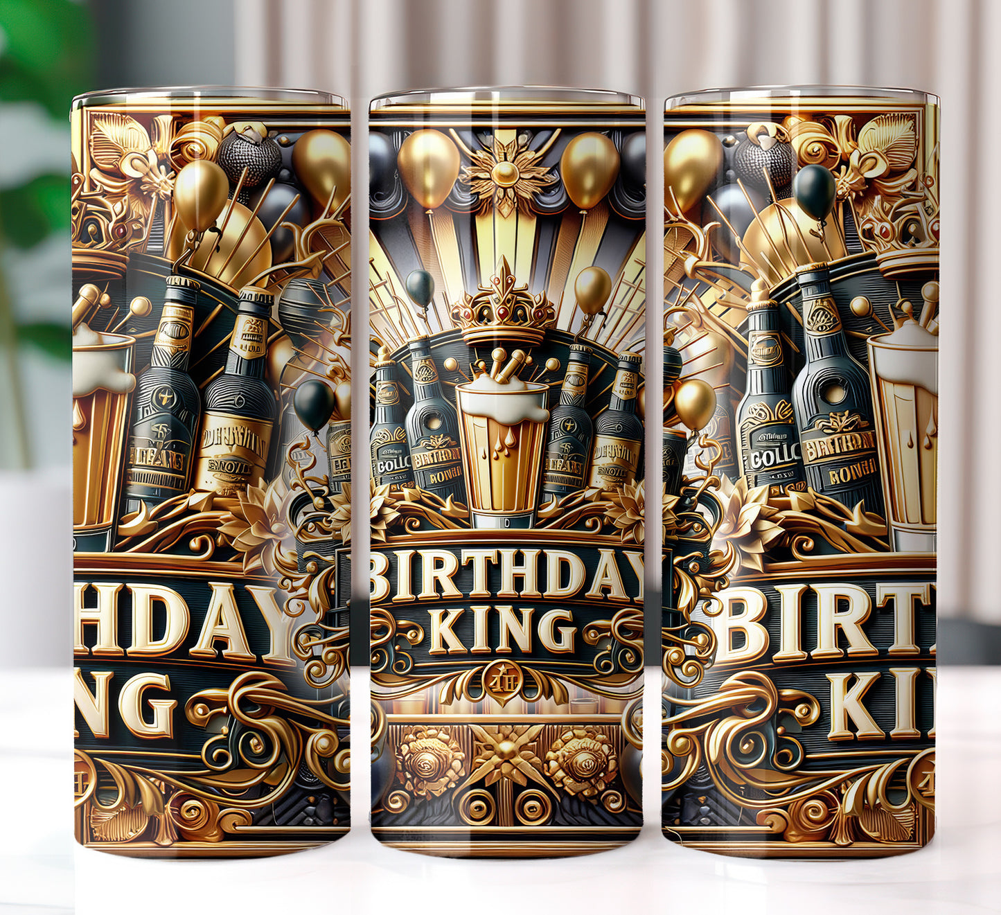 Birthday King Shirt and Tumbler Wrap Bundle