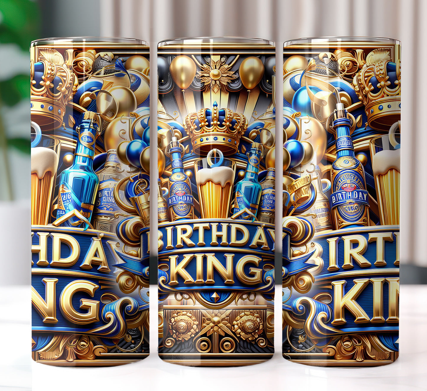 Birthday King Shirt and Tumbler Wrap Bundle