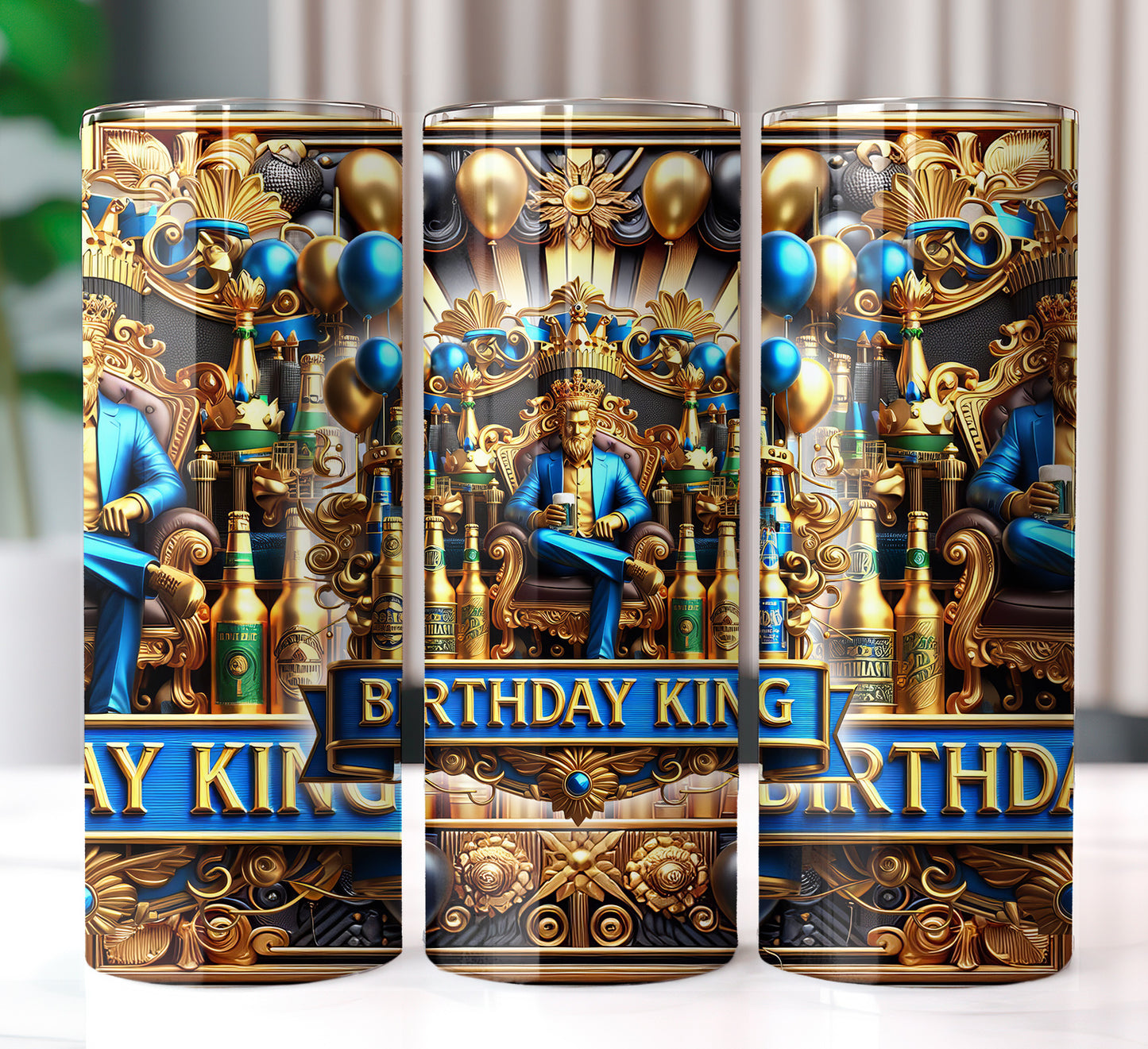 Birthday King Shirt and Tumbler Wrap Bundle