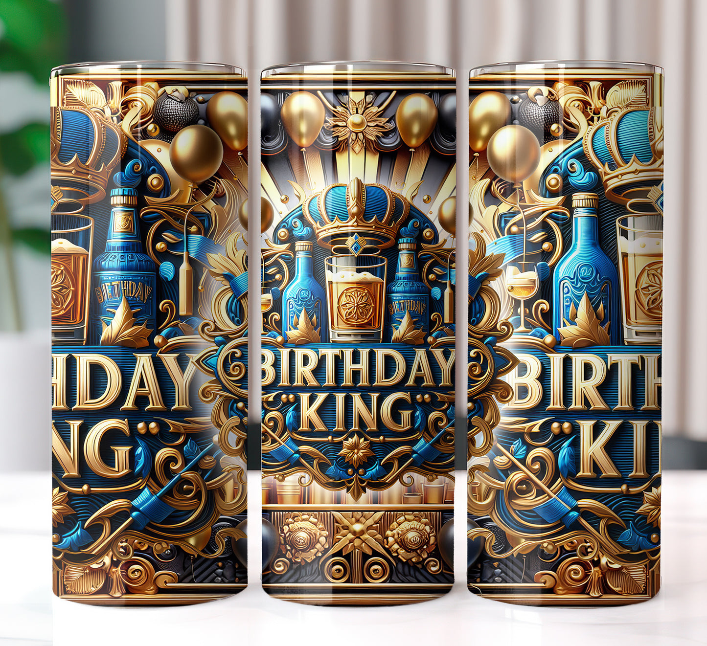 Birthday King Shirt and Tumbler Wrap Bundle