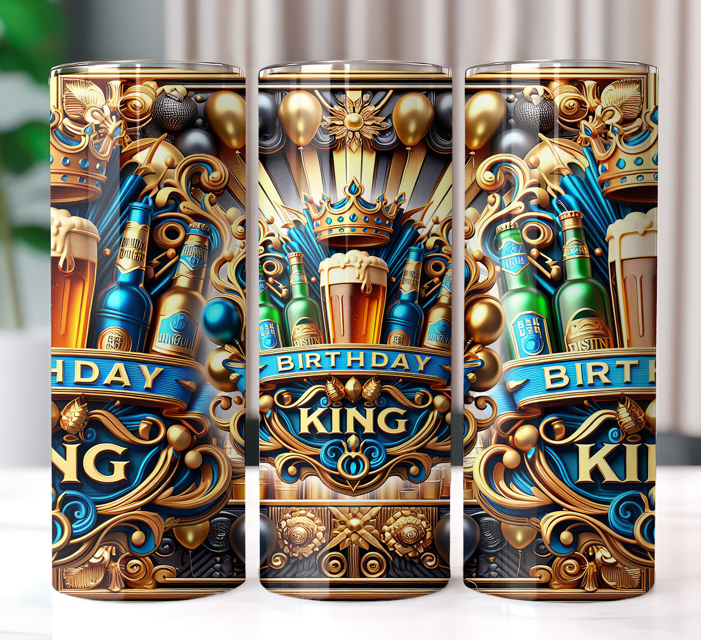 Birthday King Shirt and Tumbler Wrap Bundle