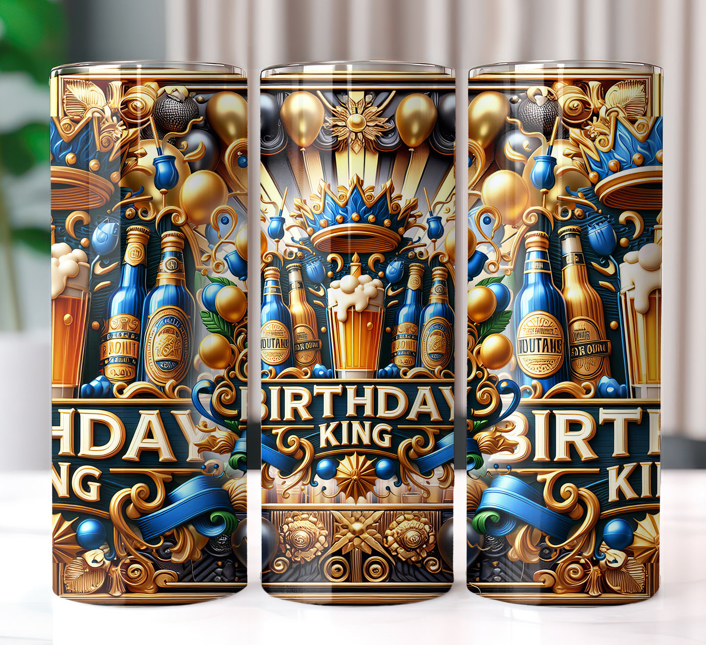 Birthday King Shirt and Tumbler Wrap Bundle