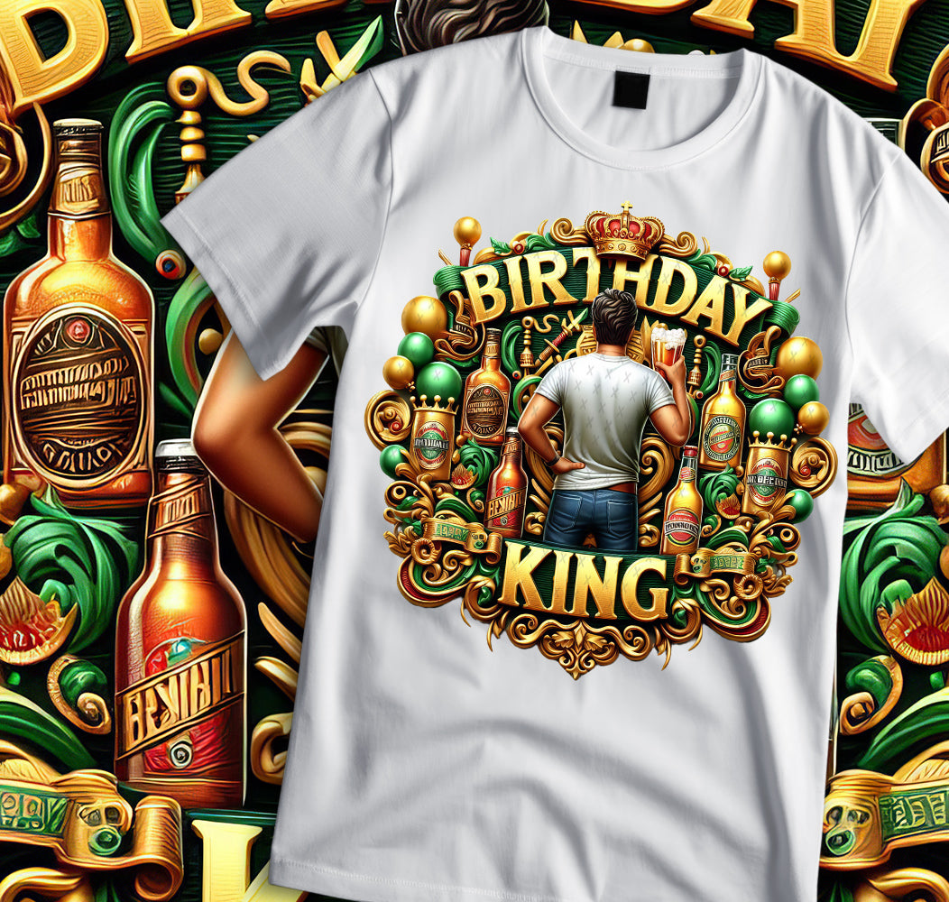 Birthday King Shirt and Tumbler Wrap Bundle