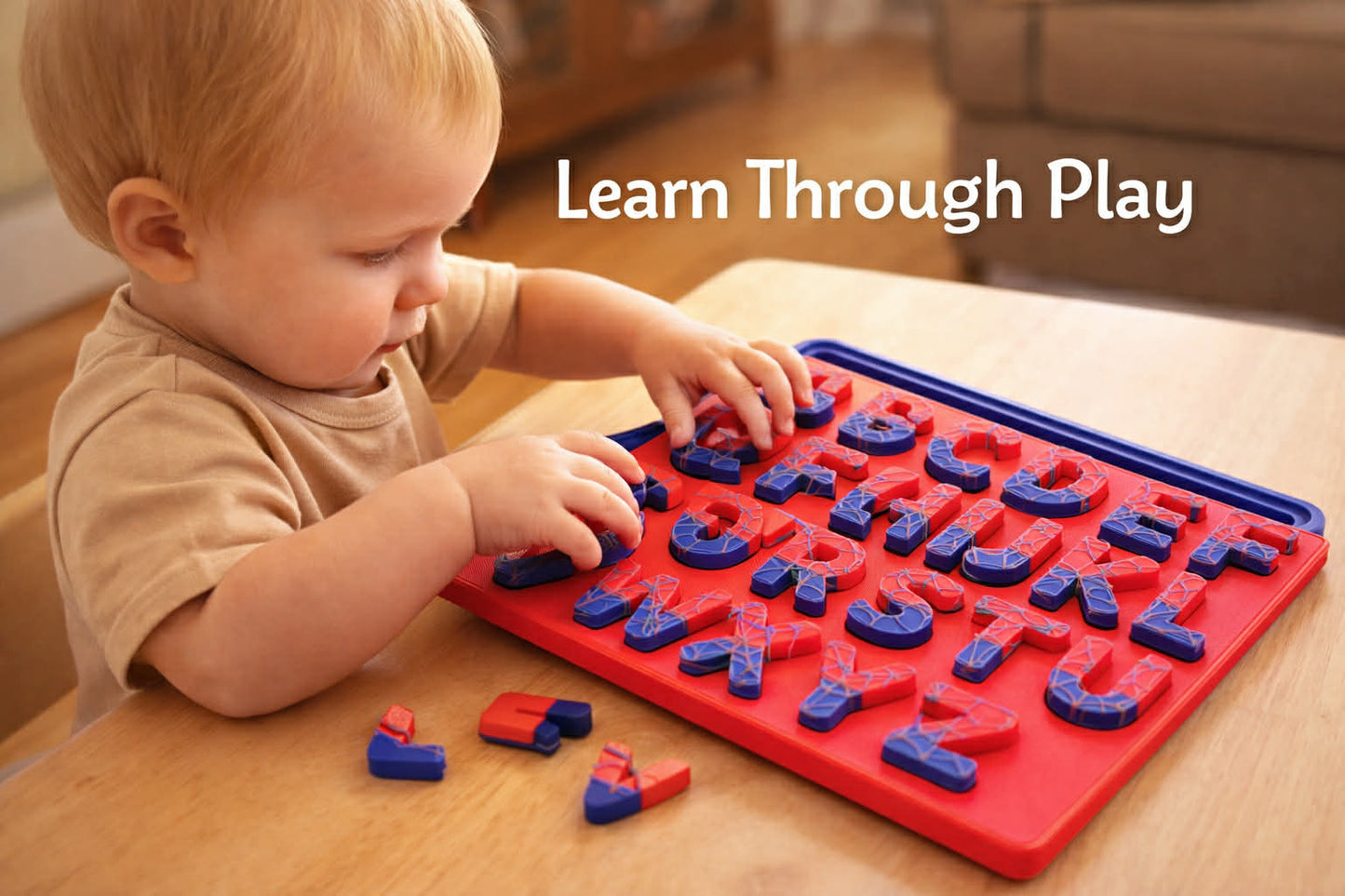 🧩 3D Alphabet Learning Board – Learn Through Play