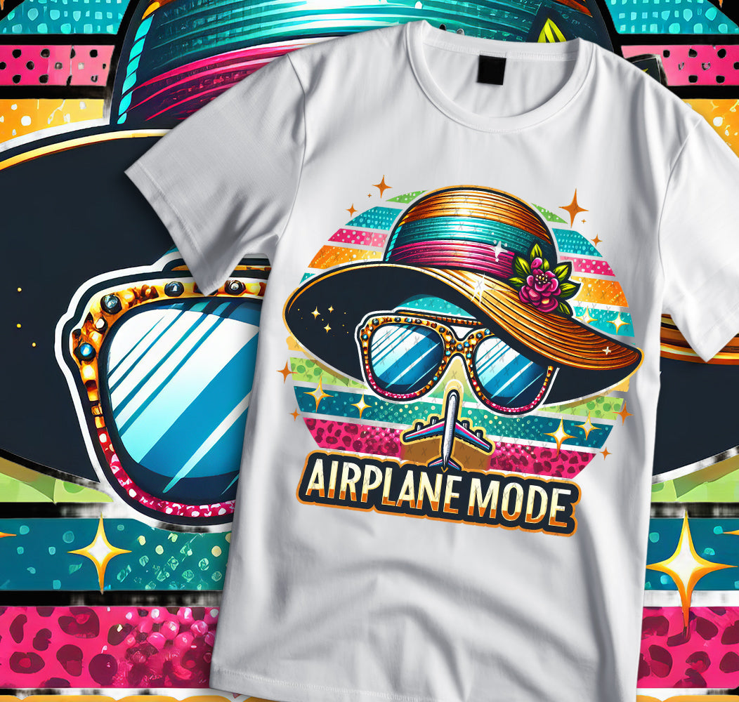 Travel T-Shirt Design, Girls Trip, Jamaica, Air plane Mode